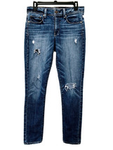 American Eagle Outfitters Womens Size 6 Super Skinny Distressed Whiskered Jeans - £17.39 GBP