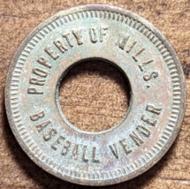 Chicago, Illinois IL Mills. Baseball Vender Amusement Arcade Game Token - $5.08