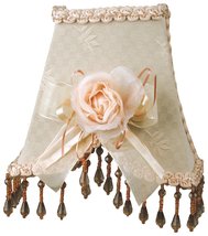 Royal Designs NL-105 Beaded Off-White Victorian Nightlight with Designer Fabric  - $28.66