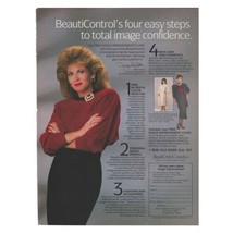BeautiControl Print Advertisement Vintage 80s Retro Women Cosmetics Fashion - $11.27