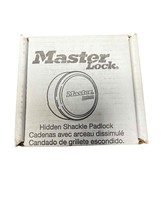 NEW Master Lock 6271 Hidden Shackle Padlock 6271KZW60005PN Pro Series - $24.74