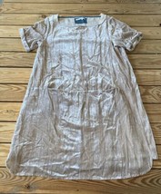 Floreat Anthropologie Women’s Short Sleeve velvet dress size S Beige DJ - £26.39 GBP