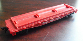 Vintage HO Scale Tyco Red Great Northern Flat Car LOOK - $15.84