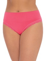 Secret Treasures Women&#39;s Wideband Seamless Thong Panties Size X-SMALL Coral Red - £8.55 GBP
