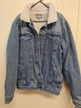 Fluid Men&#39;s Denim Jacket With Fur Inner  Mays - Size S Express Shipping - $22.50