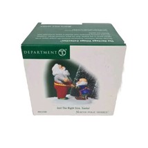  Department 56 Just The Right Size, Santa! Heritage Village 57209 North Pole - $28.49