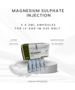 Magnesium Inj  IM/IV  20 x 2ml amp - $150.75 CAD