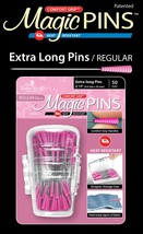 Taylor Seville Magic Pins - Extra Long Regular-Pink 50/Pkg - £13.34 GBP