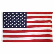 3x5 ft US American Flag Heavy Duty Embroidered Stars Sewn Stripes Grommets  - £4.41 GBP