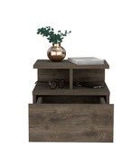 Nightstand Floating Flopini, Bedroom, Dark Walnut - £70.40 GBP