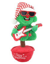 Holiday Time 13 inch Animated Rockin Around Christmas Tree With Guitar P... - £21.84 GBP