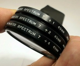 Promaster Spectrum +1 +2 +4 Macro close-up Lens Filter set of 3 kit  excellent - £23.64 GBP