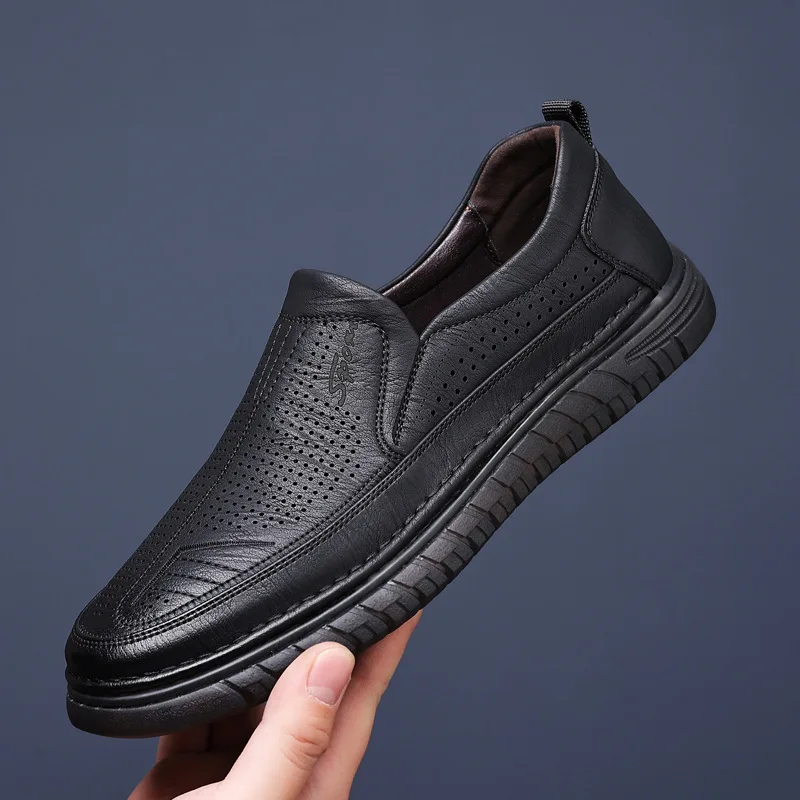 Mens Shoes Casual Luxury Brand Summer Men Driving breathable Loafers Gen... - $48.67