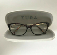 TURA eyeglasses Prescription 54-15-135 Color Burgundy Gold MOD R535 with case - £30.57 GBP