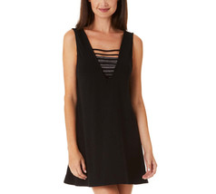 Salt + Cove Juniors Solid Strappy Swim Cover-up Dress, Size Large - $14.85