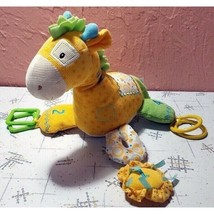 Gund Hopscotch Giraffe Plush Rolly Polly Baby Soft Toy Corduroy Dots Mirror - £9.39 GBP