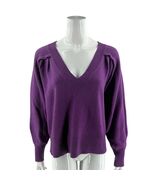 Cabi Womens Luxury V Neck Pullover Slouch Sweater Size Small Purple Styl... - $55.28 CAD