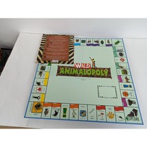 Wild Animal-Opoly Board Game Monopoly Themed Replacement Board &amp; Instruc... - £7.77 GBP