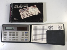 Vintage Texas Instruments TI-1780 Solar Light Powered Calculator w/ Box + Manual - £11.67 GBP