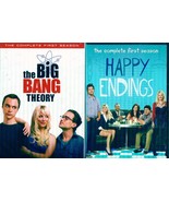 BIG BANG THEORY+HAPPY ENDINGS Season 1-Tv Comedy Combo Starter Set-NEW 5 DVD - £19.41 GBP