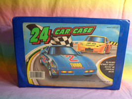 Vintage Tara Toys Hot Wheels 24 Car Case Style 20150 Blue Good Condition... - $12.75