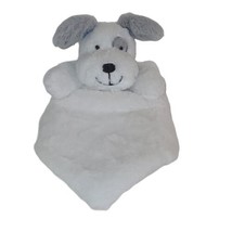 Koala Baby Plush Puppy Dog Lovey Rattle White Security Blanket Toys R Us 14&quot; - £12.79 GBP