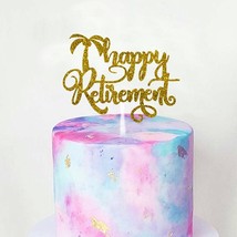 Happy Retirement Cake Topper || ANY Name Cake Topper | Customize Cake To... - £6.27 GBP
