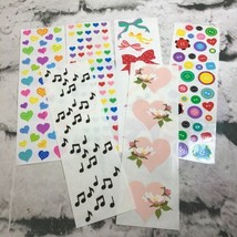 Vintage Scrapbooking Stickers Sticker Lot Of 6 Sheets Music Notes Button... - £9.35 GBP