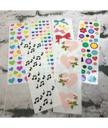 Vintage Scrapbooking Stickers Sticker Lot Of 6 Sheets Music Notes Button... - £9.29 GBP