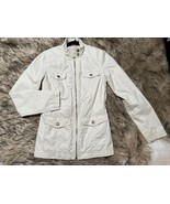 Womens Tommy Hilfiger Windbreaker Tan Beige Jacket Coat Small Lightweigh... - £26.06 GBP