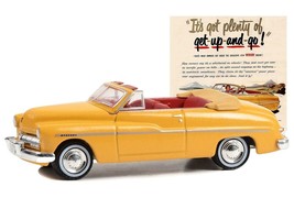 1949 Mercury Eight Convertible Yellow Metallic with Red Interior &quot;It&#39;s Got Plen - £14.54 GBP