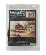 Janlynn Counted Cross Stitch Kit Fishing Village Sealed - £12.01 GBP