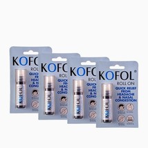 4 X Charak Kofol Roll On – For Headache, Nasal Congestion, Cold Cough Free Ship - £14.74 GBP