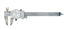 Mitutoyo 505-742J - 6&quot; Dial Calipers .1/Rev 001 Grad. White Face - £93.41 GBP