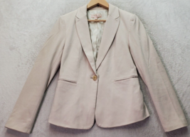 Philosophy Blazer Jacket Women XS Tan Rayon Long Sleeve Single Breasted 1 Button - £22.12 GBP