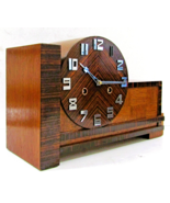 Anique 1931 German Junghans Pfeilkreuz Coromandel Mantel Clock 8 Day Bau... - $485.10