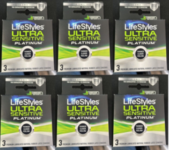 6x Lifestyles Ultra Sensitive Platinum - Pack of 3 each  EXP: 03/31/2024 - £10.27 GBP