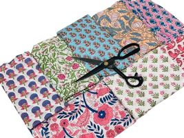 Floral Print Cotton Fabrics Squares Bundles,Charm Packs for Quilting 5 i... - $28.41+