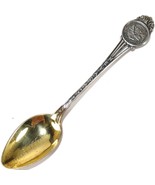 Las Vegas Nevada State Seal Souvenir Spoon Sterling Silver With Gold Was... - £9.65 GBP