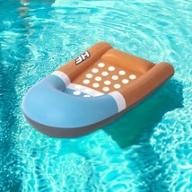 Hydro-Force Floating Lounger Chair 61” Inflatable Pool Raft Float Aqua B... - £14.52 GBP