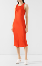 HELMUT LANG Damen Kleid Slip Brastrap Ärmellos Solide Rot Größe S I10HW608 - £273.65 GBP