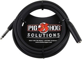 Pig Hog PHX14-10 1/4&quot; TRSF to 1/4&quot; TRSM Headphone Extension Cable, 10 Feet - $16.33