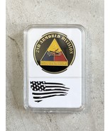 US ARMY 2nd ARMORED DIVISION &quot;Hell On Wheels&quot; Challenge Coin - $254.97 MXN