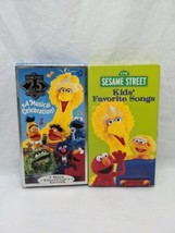 Lot Of (2) Sesame Street VHS Tapes 25th Birthday Kids Favorite Songs - £20.21 GBP