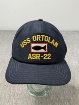 Vintage US Navy Hat Cap USS Ortolan ASR-22 Ship Veteran Vet Mens  Snap B... - $24.74