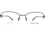 Anne Klein Petite Brille Rahmen AK5065 208 Brown Cat Eye Halbe Felge 49-... - $69.55