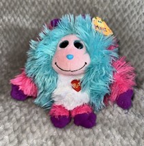 2012 Ty Monstaz JAZZY ~ 6&quot; Mint Tag No Sound Blue Pink Purple White - £6.72 GBP