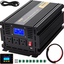 VEVOR Power Inverter, 2000 W Modified Sine Wave Inverter, DC 12V to AC 120V - $122.99
