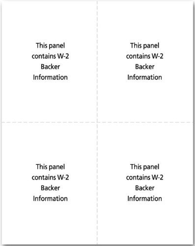 EGP IRS Approved Blank W-2 4 Up Tax Form with Back Instructions, Quadran... - $16.05