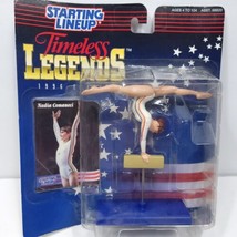 Vintage 1996 Starting Lineup Gymnast Nadia Comaneci Action Figure Card Damaged - £14.80 GBP